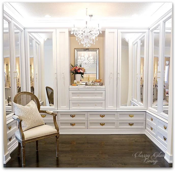 DIY Custom Closet Dressing Room + Video — Classy Glam Living